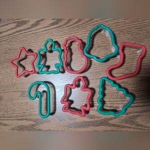Red and Green Holiday Cookie Cutters